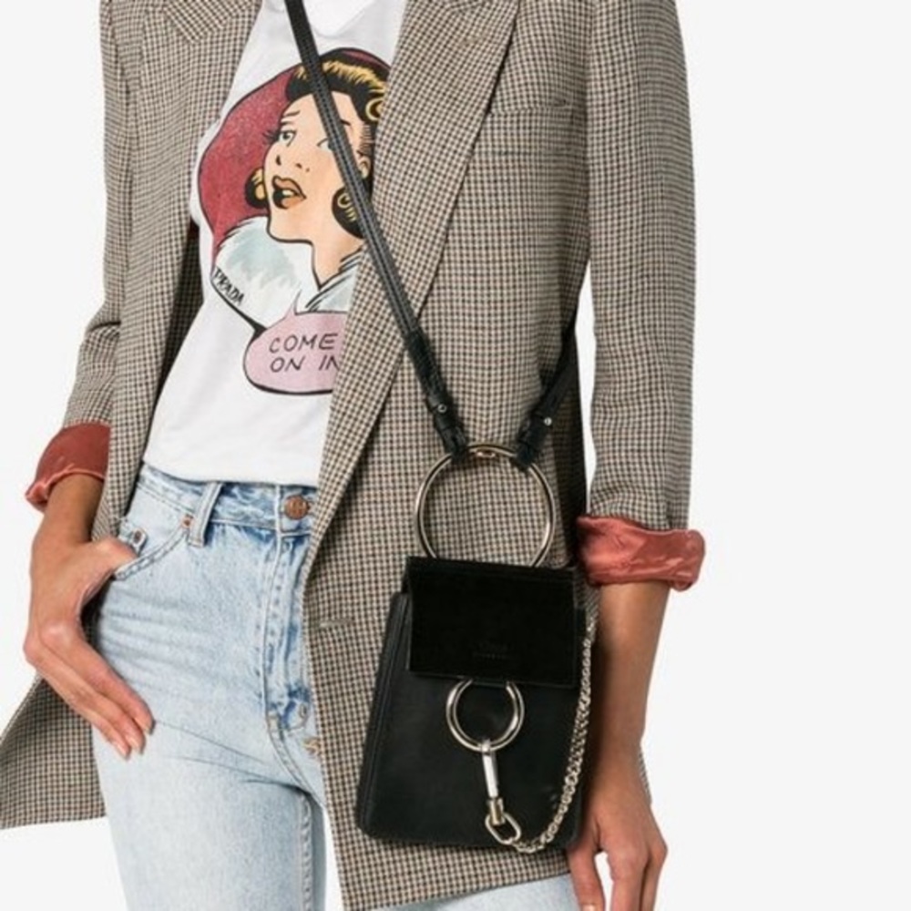 Authentic CHLOE Mini Faye Bracelet Bag in Black